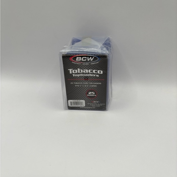 BCW Tobacco Card Toploaders -1-TLCH-TBC-25, 1 11/16”x2 7/8”-25ct. - Picture 2 of 2